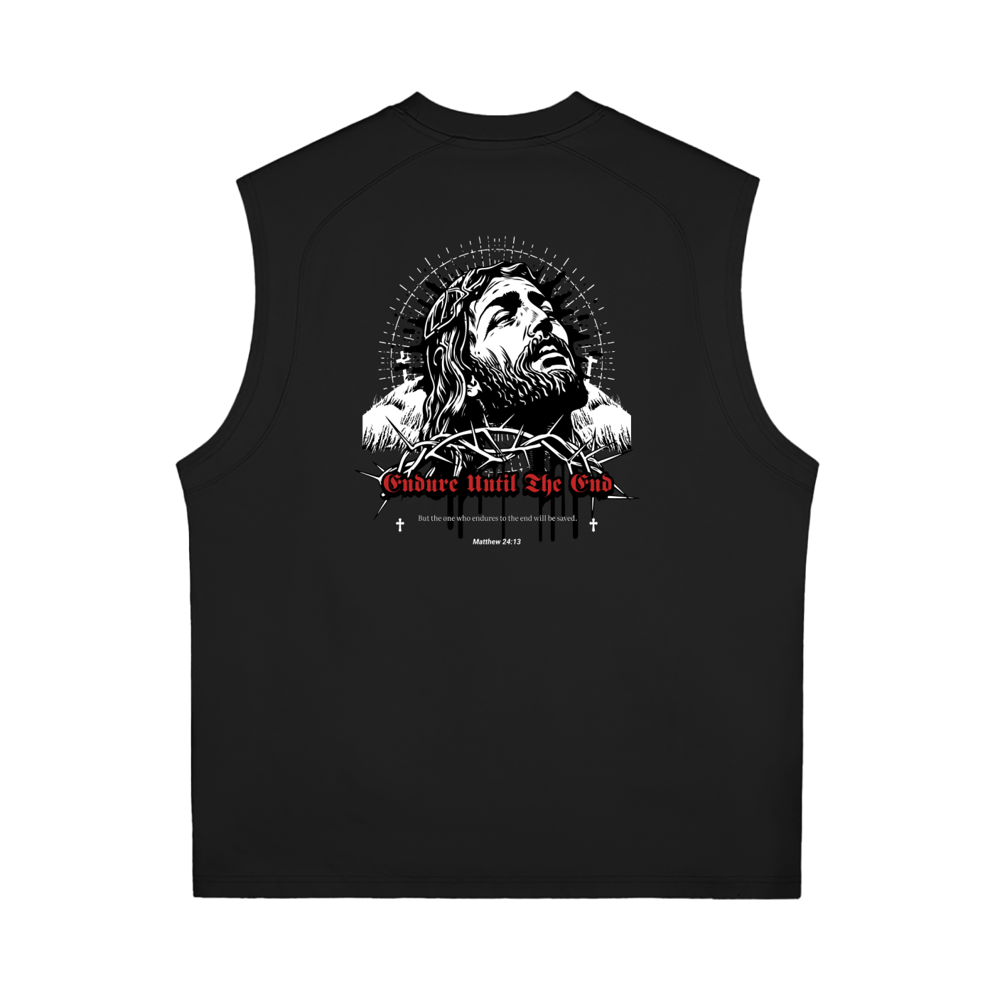 Matthew 24:13 - Sorona Quick-Dry Cooling Tank Top