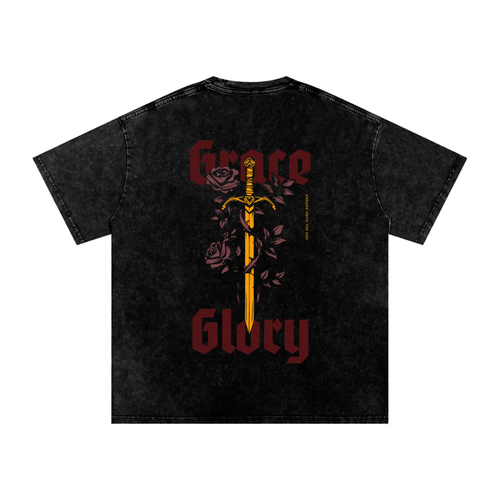 Grace and Glory - Acid Wash Oversize T-Shirt