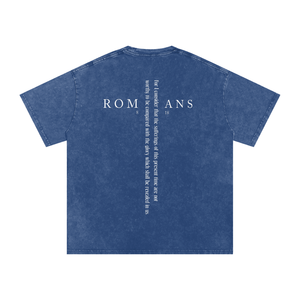 LW Romans 8:18 - Acid Washed Oversized T-Shirt
