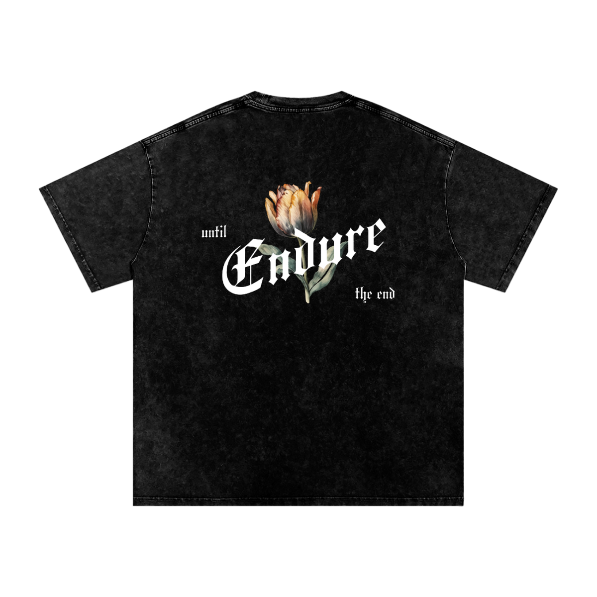 Endure Floral - Acid Wash Oversize T-Shirt